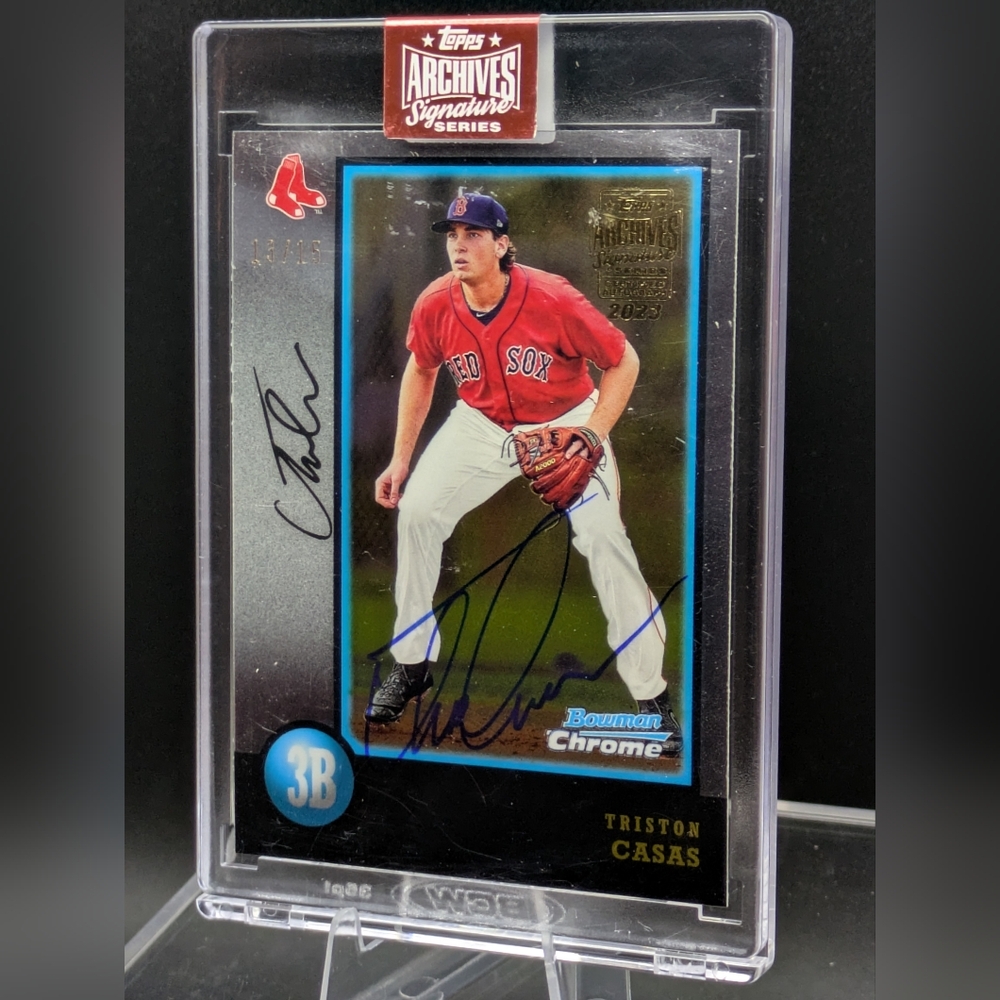 2023 Topps Archives Signature Series Triston Casas Auto # /15 2019 Chrome RC